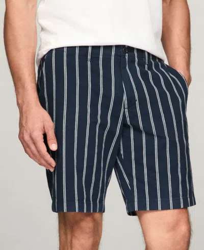 Tommy Hilfiger Men's Brooklyn Double-stripe Shorts In Desert Sky