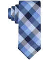 Tommy Hilfiger Men's Buffalo Plaid Tartan Tie In Navy