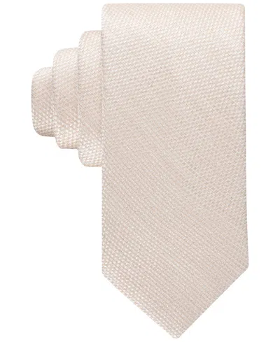Tommy Hilfiger Men's Calexico Solid Textured Tie In Cream