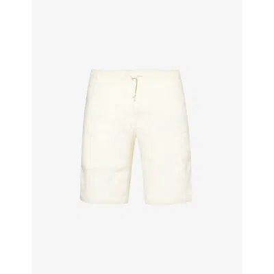 Tommy Hilfiger Mens Calico Harlem Drawstring-waistband Linen-blend Shorts