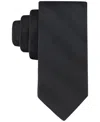 Tommy Hilfiger Men's Camden Solid Stripe Tie In Black