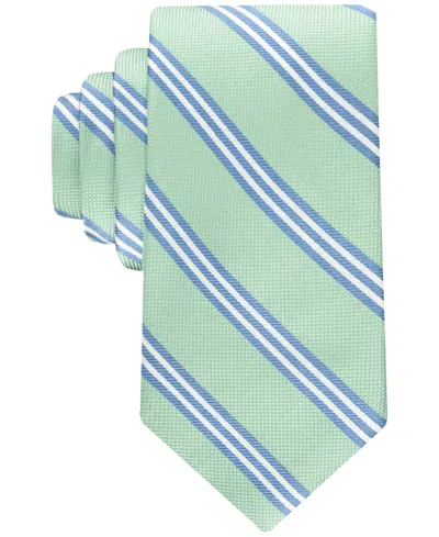 Tommy Hilfiger Men's Campbell Stripe Tie In Green