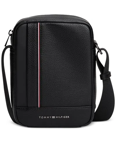 Tommy Hilfiger Men's Central Mini Reporter Bag In Black