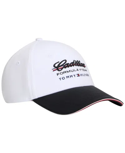 Tommy Hilfiger Men's Chevron Script Logo Baseball Cap In White