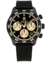 Tommy Hilfiger Men's Chronograph Black Cordura & Black Silicone Strap Watch, 42mm In Black