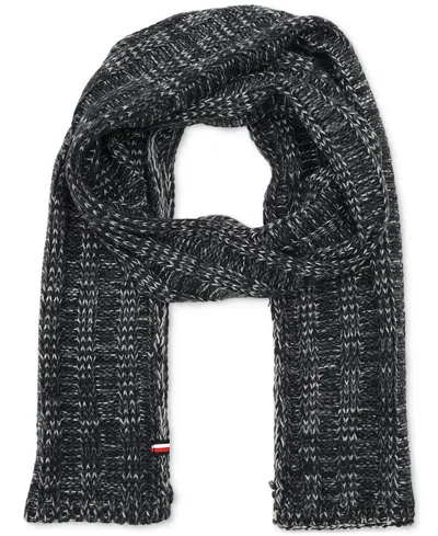 Tommy Hilfiger Men's Chunky Ribbed Scarf In Medium Grey