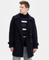 Tommy Hilfiger Men's Classic-fit Double Breasted Overcoat In Blue