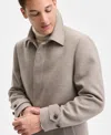 Tommy Hilfiger Men Classic Fit Melange Overcoat In Nude