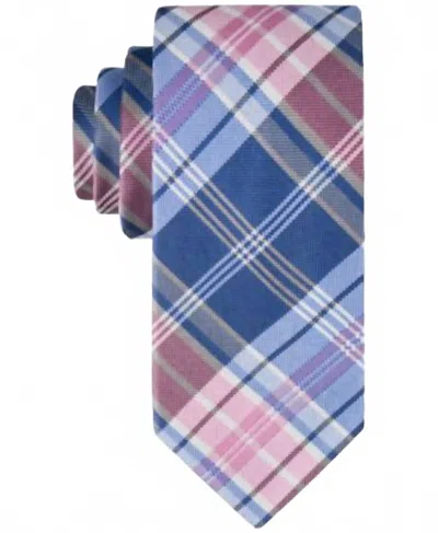 Tommy Hilfiger Men's Classic Plaid Tie In Pink In Multi