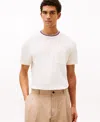 Tommy Hilfiger Men's Color-block Pocket Pique T-shirt In White