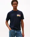 Tommy Hilfiger Men's Color Flag Graphic T-shirt In Blue