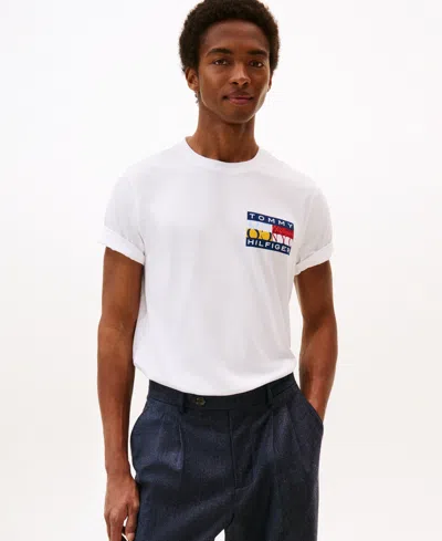Tommy Hilfiger 1985 Flag Graphic T In White