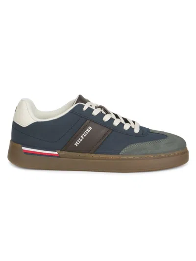 Tommy Hilfiger Men's Colorblocked Low-top Sneakers In Gray
