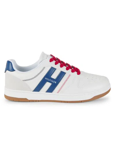 TOMMY HILFIGER MEN'S CONTRAST LACE LOW-TOP SNEAKERS