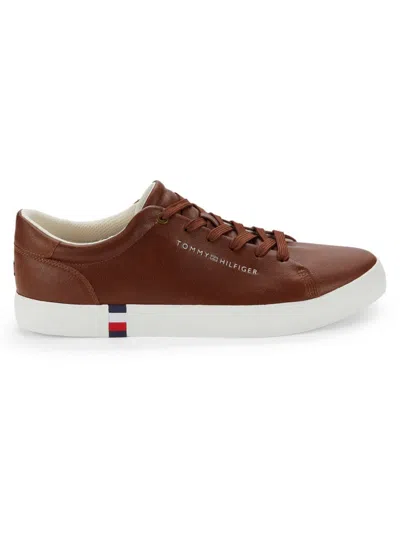 Tommy Hilfiger Men's Contrast Sole Sneakers In Brown