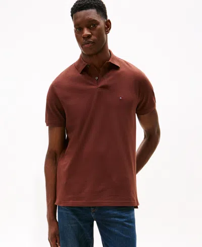 Tommy Hilfiger Men's Cotton Classic Fit 1985 Polo In Brown