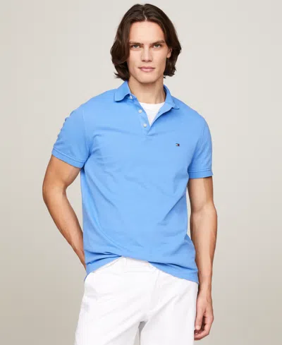 Tommy Hilfiger Men's Cotton Classic Fit 1985 Polo In Blue Spell