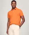 Tommy Hilfiger Iconic 1985 Cotton Piqué Polo Shirt In Bonfire Orange