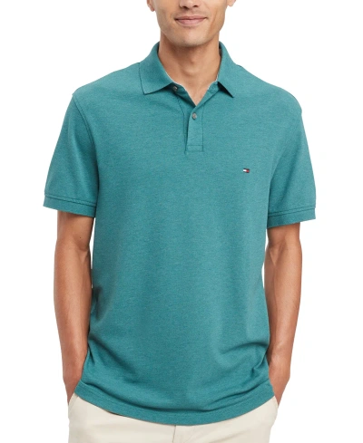 Tommy Hilfiger Men's Cotton Classic Fit 1985 Polo In Green Heather