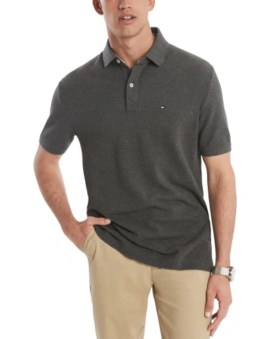 Tommy Hilfiger Man Polo Shirt Military Green Size Xl Cotton In Olympic Green