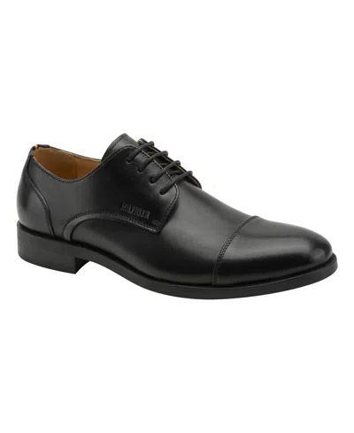 Tommy Hilfiger Men's Creagan Leather Derby Dress Shoes In Black