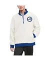 Tommy Hilfiger Men's Cream Buffalo Bills Jordan Sherpa Quarter-zip Sweatshirt In White