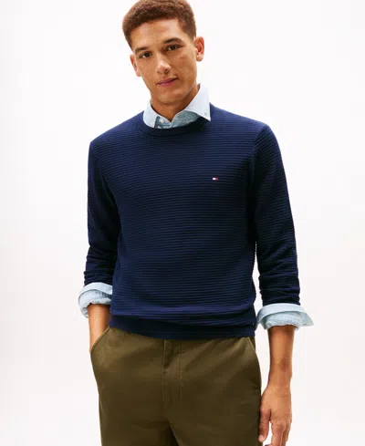 TOMMY HILFIGER MEN'S CREWNECK SEASONAL SWEATER