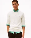 Tommy Hilfiger Men's Crewneck Seasonal Sweater In White