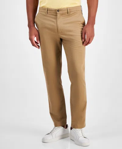 Tommy Hilfiger Men's Denton Printed Structure Chino Pants In Safari Canvas