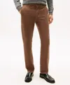 Tommy Hilfiger Men's Denton Slim Straight Fit Corduroy Chinos In Brown
