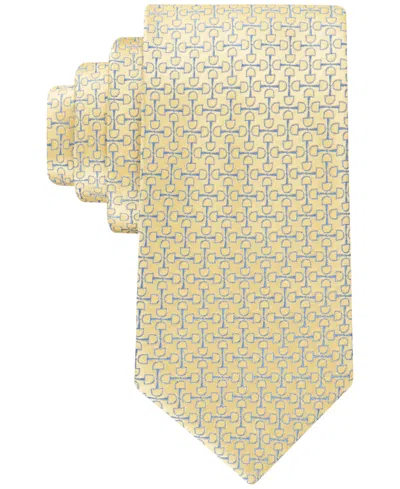 Tommy Hilfiger Men's Derby Horse Bits Tie In Yellow