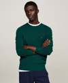 Tommy Hilfiger Wool Crewneck Sweater In Ornamental Green Heather