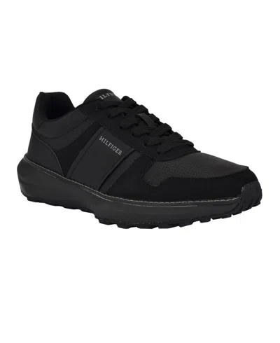Tommy Hilfiger Men's Edman Low Top Platform Sneakers In Black