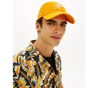 Tommy Hilfiger Men's Embroidered Logo Cap In Yellow