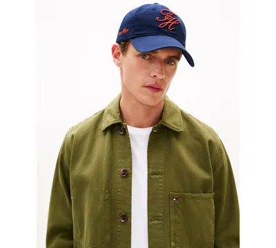 Tommy Hilfiger Men's Embroidered Logo Cap In Blue