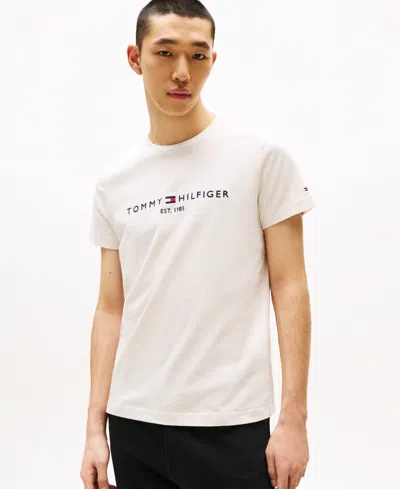Tommy Hilfiger Men's Embroidered Logo Slim-fit Crewneck T-shirt