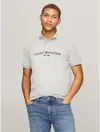Tommy Hilfiger Regular Fit Embroidered Tommy Logo Polo In Grey
