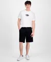 Tommy Hilfiger Men's Essential 10" Solid Cargo Shorts In Black