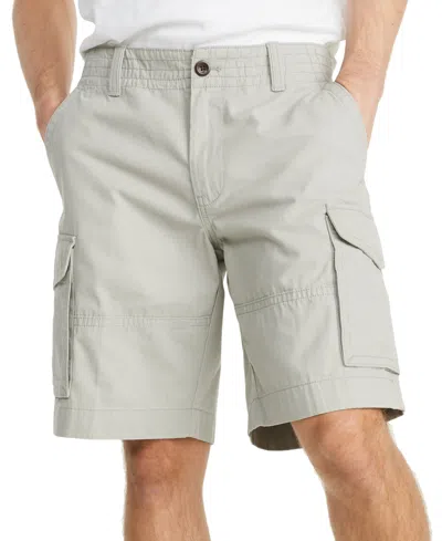 Tommy Hilfiger Men's Essential 10" Solid Cargo Shorts In Gray