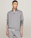 Tommy Hilfiger Intechno Knit Quarter In Medium Grey Heather