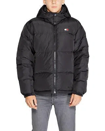 Pre-owned Tommy Hilfiger Men's Essential Puffer Jacket Black - Jackets -size Xl