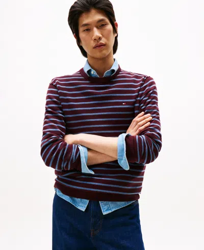 Tommy Hilfiger Classic Crewneck Sweater In Brown