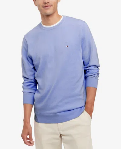 Tommy Hilfiger Men's Essential Solid Crew Neck Sweater In Ultra Blue