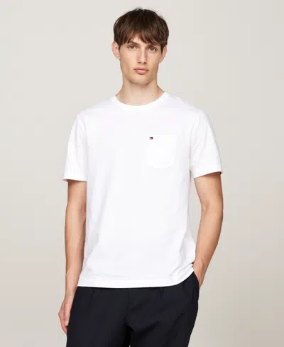 Tommy Hilfiger Men's Essential Solid Pocket T-shirt In White