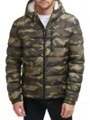 Tommy Hilfiger Men's Big & Tall Quilted Hooded Puffer Jacket, Created For Macy's In Camouflage