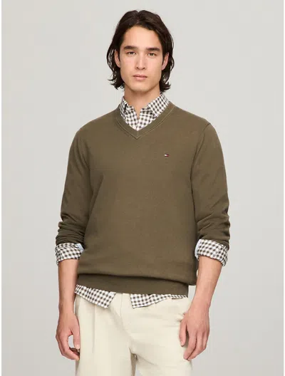 Tommy Hilfiger Essential V In Army Green