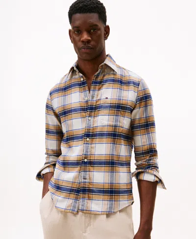 TOMMY HILFIGER MEN'S FLANNEL TARTAN CHECK SHIRT