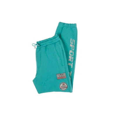 Tommy Hilfiger Men's Fleece Tracksuit Pants Sport Sweatpant Teal Blue