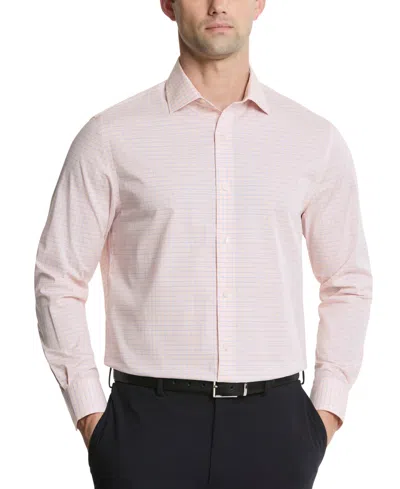 Tommy Hilfiger Men's Flex Regular Fit Twill Dress Shirt In Pink