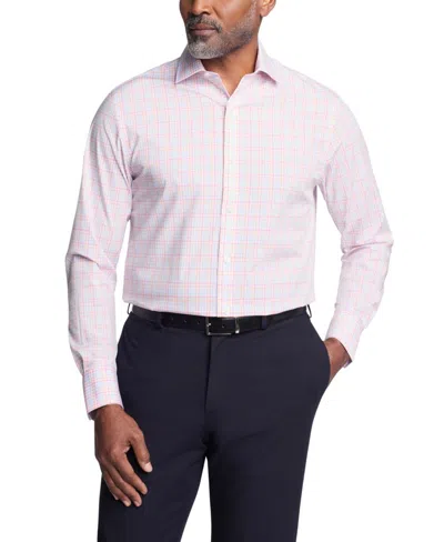 Tommy Hilfiger Men's Flex Regular Fit Twill Dress Shirt In Pink Multi